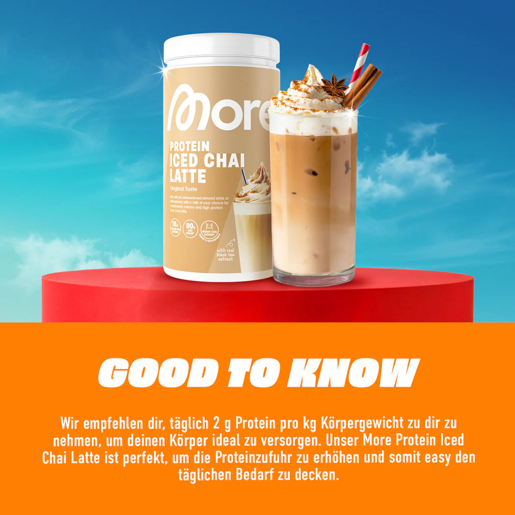 More Protein Iced Chai Latte